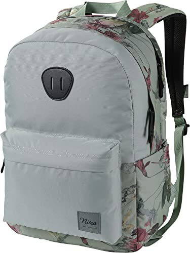 Nitro Urban Plus, Old School Daypack mit zusätzlichem gepolstertem Laptopfach, urbaner Streetpack, Alltagsrucksack, Schulrucksack, Schoolbag mit seitlichem Flaschenfach, Dead Flower, 28 L Nitro Urban Plus, Old School Daypack mit zusätzlichem gepolstertem Laptopfach, urbaner Streetpack, Alltagsrucksack, Schulrucksack, Schoolbag mit seitlichem Flaschenfach, Dead Flower, 28 L von Nitro