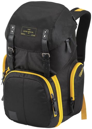 Nitro Weekender Alltagsrucksack mit gepolstertem Laptopfach, Schulrucksack, Wanderrucksack inkl. Nassfach, 42 L, Golden Black Nitro Weekender Alltagsrucksack mit gepolstertem Laptopfach, Schulrucksack, Wanderrucksack inkl. Nassfach, 42 L, Golden Black von Nitro
