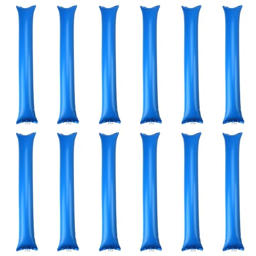 Niuhong 12 Pcs Jubelstöcke Sticks Kunststoff Aufblasbare Klatsche Bam Bam Stick Hände Klatschen Geräuschmacher Cheerleading Spielen Fans Zuschauer Sportveranstaltungen Geburtstagsfeier Karneval (blau) Niuhong 12 Pcs Jubelstöcke Sticks Kunststoff Aufblasbare Klatsche Bam Bam Stick Hände Klatschen Geräuschmacher Cheerleading Spielen Fans Zuschauer Sportveranstaltungen Geburtstagsfeier Karneval (blau) von Niuhong