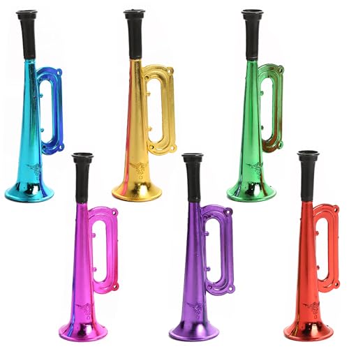 Niuhong 6 Pcs Plastik Vuvuzela Trompeten Cheerleading Trompete Noise Maker Horn Fussball Fanfare Fußball Horn Tröten Sehr Lautes Tröte Party Krachmacher Jubeln Requisiten Niuhong 6 Pcs Plastik Vuvuzela Trompeten Cheerleading Trompete Noise Maker Horn Fussball Fanfare Fußball Horn Tröten Sehr Lautes Tröte Party Krachmacher Jubeln Requisiten von Niuhong