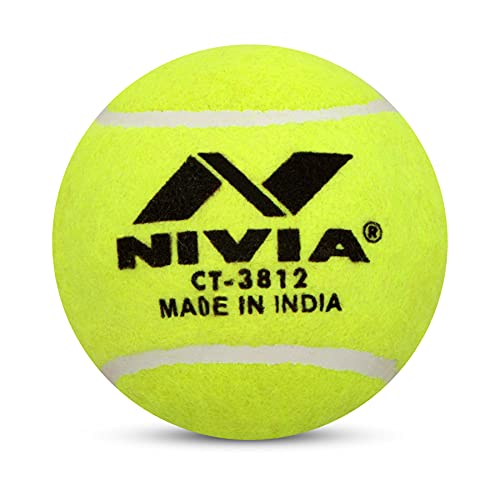 Nivia Heavy Tennisball Cricketball, Gelb, 6 Stück Nivia Heavy Tennisball Cricketball, Gelb, 6 Stück von Nivia