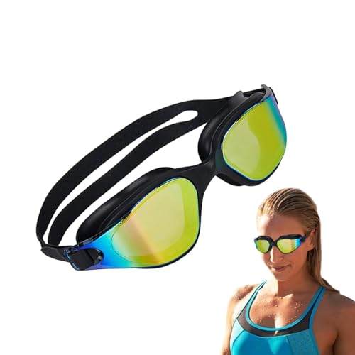 Weiche Schwimmbrille, HD-Schwimmbrille für Erwachsene, Silikon-Schwimmbrille mit großem Sichtfenster für Erwachsene | Anti-Beschlag-Brille mit großem Rahmen für Wassersport, Imp Schwimmbrille von Nixieen