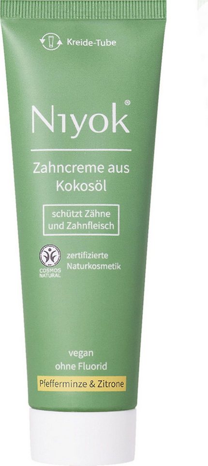 Niyok Zahnpasta Niyok Zahnpaste Pfefferminze & Zitrone flouridfrei 75 ml von Niyok