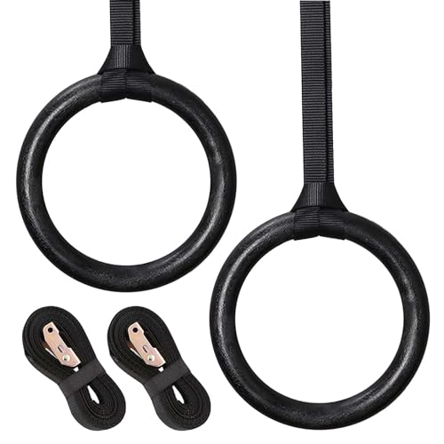 28mm Turnringe, Gymnastikringe, Trainingsringe, Holz Gym Ringe Ringe Turnen Outdoor Übungsringe Mit Gurten Premium Gymnastik Ringe Für Sport Fitness Training Professionell Turnen, Training, Outdoor 28mm Turnringe, Gymnastikringe, Trainingsringe, Holz Gym Ringe Ringe Turnen Outdoor Übungsringe Mit Gurten Premium Gymnastik Ringe Für Sport Fitness Training Professionell Turnen, Training, Outdoor von Nizirioo