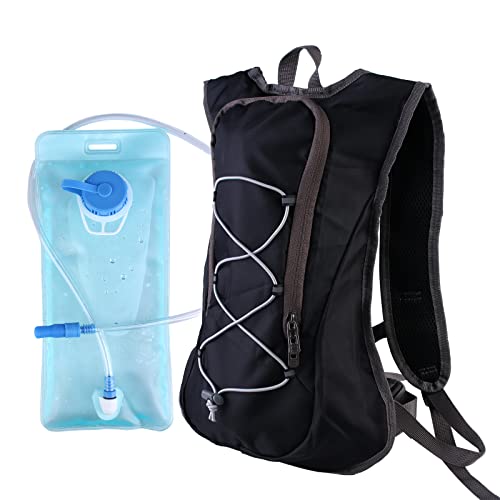 Trinkrucksack mit 2L Trinkblase Fahrradrucksack: Ultraleicht Wasserdicht Laufrucksack Fahrradrucksack, Verstellbarer Reflektierender Rucksack Hydrationspack zum Skifahren Laufen Wandern Radfahren Trinkrucksack mit 2L Trinkblase Fahrradrucksack: Ultraleicht Wasserdicht Laufrucksack Fahrradrucksack, Verstellbarer Reflektierender Rucksack Hydrationspack zum Skifahren Laufen Wandern Radfahren von Nizirioo
