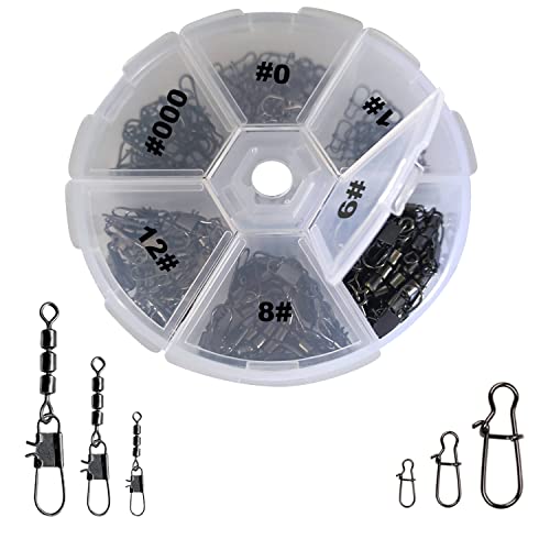 Njord Kalastus Dreifachwirbel und Snap Set 150 TLG | Perfekt zum Forellenangeln | Angelzubehör Wirbel Angeln Set | Angelwirbel mit Karabiner Angeln Wirbel Set | Dreifachwirbel Angeln Forelle Zubehör Njord Kalastus Dreifachwirbel und Snap Set 150 TLG | Perfekt zum Forellenangeln | Angelzubehör Wirbel Angeln Set | Angelwirbel mit Karabiner Angeln Wirbel Set | Dreifachwirbel Angeln Forelle Zubehör von Njord Kalastus