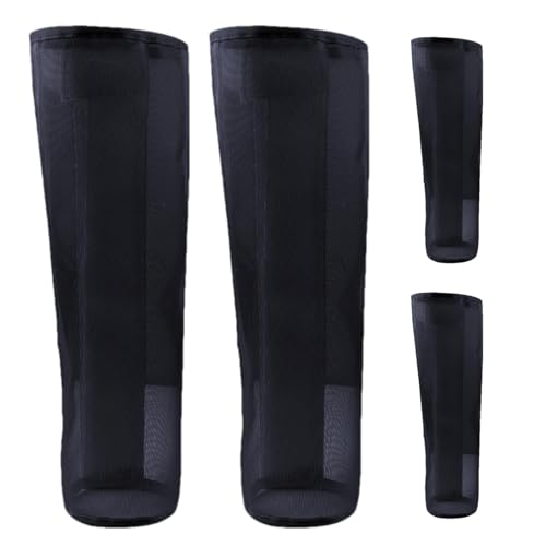 Nlrlo Pferdebeinschoner, Fliegenstiefel für Pferde, 4er Set, 4 wiederverwendbare Pferde-Leggings, Pferde-Stiefel, Fliegen-Leggings Design, um Ermüdung der Beine zu reduzieren und Komfort zu von Nlrlo