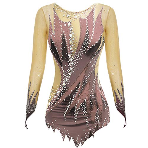 Nnnydjy Professionelle Turnanzüge Für Rhythmische Sportgymnastik Für Damen Tanzbekleidung Für Künstlerische Wettkämpfe Für Mädchen Kleid Für Eiskunstlauf Wintersportrock,G,7_10Years von Nnnydjy