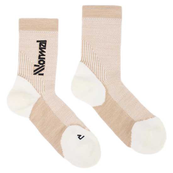 Nnormal Merino Half Long Socks Beige EU 43 1/3-48 2/3 Mann von Nnormal