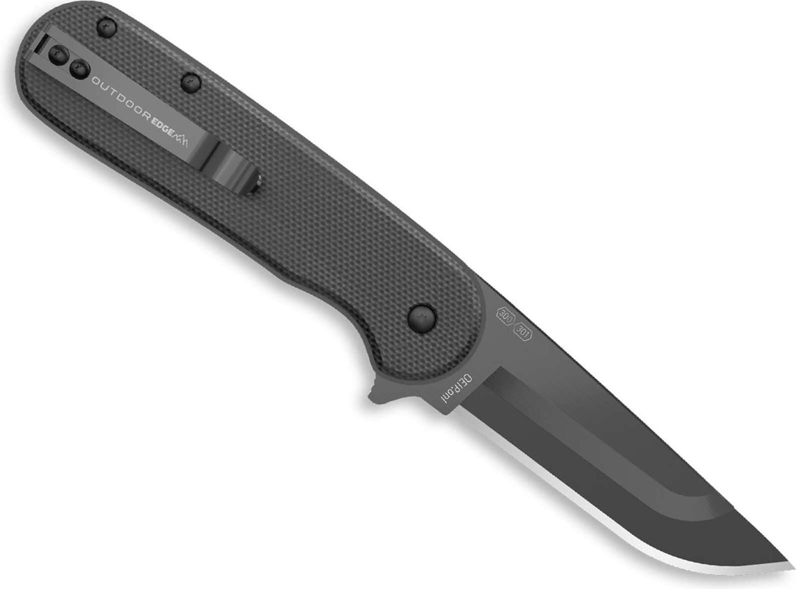 No Name, Mehrzweckmesser, Outdoor Edge Razor VX3 3.0 G10 All Black Messer (7.60 cm) von No Name