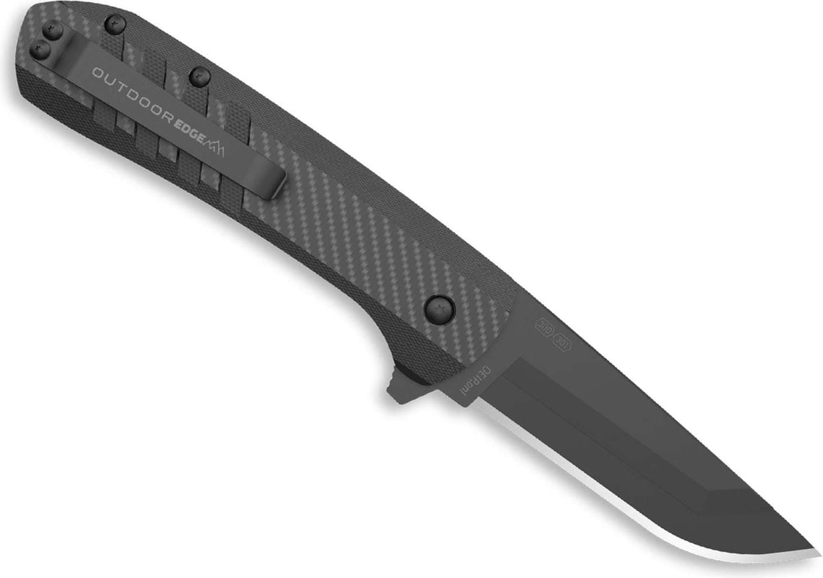 No Name, Mehrzweckmesser, Outdoor Edge Razor VX4 3.0 CF G10 All Black Messer (7.60 cm) von No Name