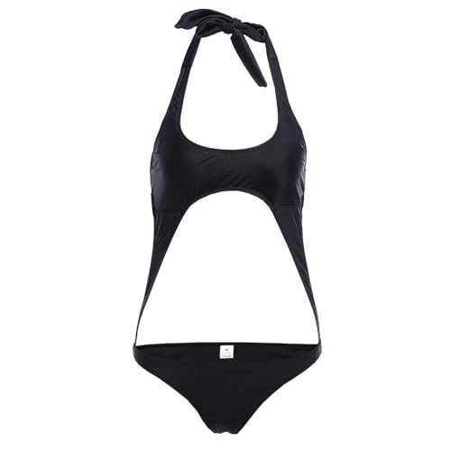 Nogkdyc Bademode Für Schwangere Schwangeres Einteiliger Sexy Badeanzug Süßigkeiten Farbe Schwanger Bikini Tanga Badeanzug-Schwarz-S von Nogkdyc