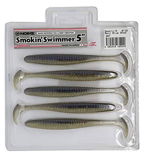 Noike Smokin Swimmer 12,7cm 10g - 5 Gummifische, Noike Farbe:Sexy Blue Shad von Noike