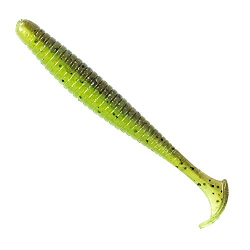 Noike Smokin Swimmer 4' 10,2cm - 6 Gummifische, Farbe:Green Pumpkin Chartreuse UV Noike Smokin Swimmer 4' 10,2cm - 6 Gummifische, Farbe:Green Pumpkin Chartreuse UV von Noike