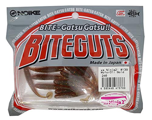 Noike Wobble Shad 2' 5,1cm - 12 Gummifische, Farbe:Motoroil Gold UV Noike Wobble Shad 2' 5,1cm - 12 Gummifische, Farbe:Motoroil Gold UV von Noike