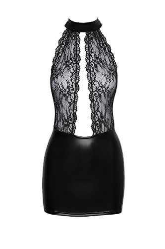 Noir Handmade F279 Kurzes Powerwetlook Kleid mit Spitze M Noir Handmade F279 Kurzes Powerwetlook Kleid mit Spitze M von Noir Handmade