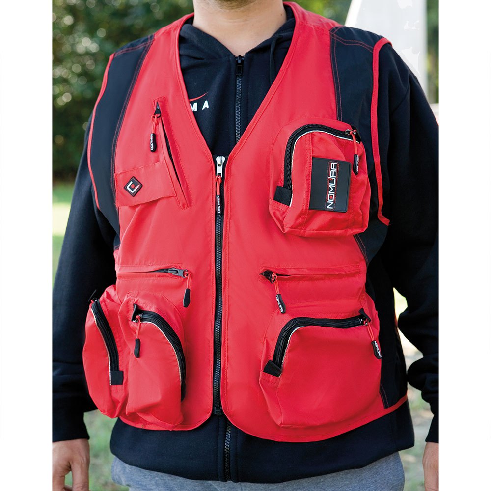 Nomura Fishing Vest Rot L Mann Nomura Fishing Vest Rot L Mann von Nomura