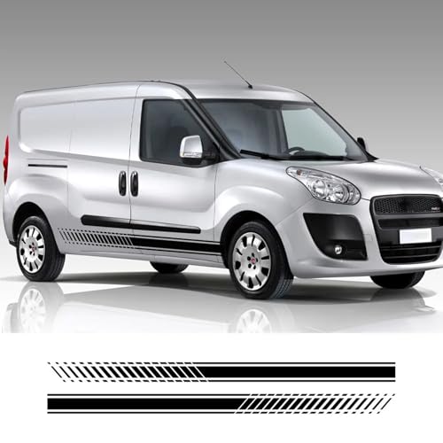 NonWoohdf 2 STK. Autoaufkleber, Camper Van-Grafiken, Vinyl-Aufkleber, passend für FIAT Doblo Cargo Panorama, Opel Combo, Tuning-Zubehör von NonWoohdf