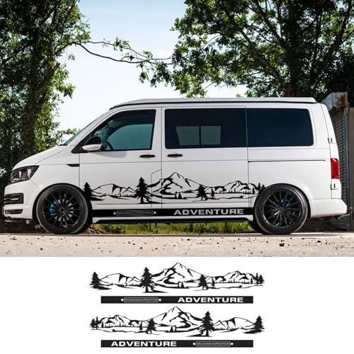 NonWoohdf 4 Teile/los Autoaufkleber Wohnmobil Camper Van DIY Aufkleber, passend für VW Transporter T4 T5 T6 Multivan Caravelle Zubehör von NonWoohdf