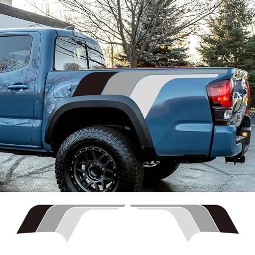 NonWoohdf Aufkleber für die Seitentür des Pickup-Kofferraums, LKW, Schlammschlinger, Seitentür, farbenfrohes Dekor, Vinyl-Abdeckung, passend für Toyota Tacoma-Zubehör von NonWoohdf