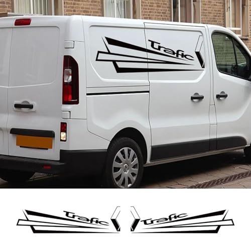 NonWoohdf Seitenaufkleber für Autotüren, Camper Van Mountain Graphics, Vinyl-Filmaufkleber, passend für Renault Trafic 2 3 MK3 MK2 MK1, Autozubehör von NonWoohdf