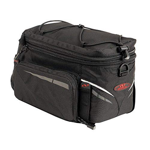 Norco 0249AS Fahrradtasche Canmore Gepäckträgertasche, Schwarz, 34 x 20 x 21 cm, 8.5 Liter von Norco