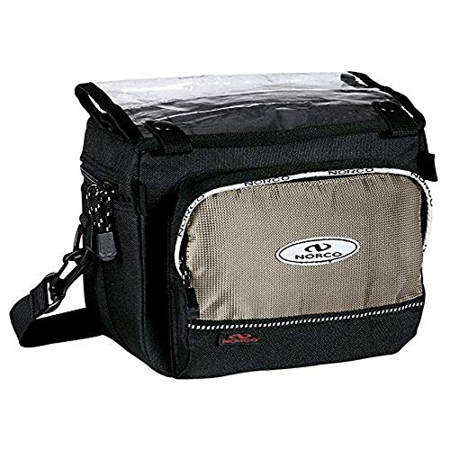 Norco Nevada - Lenkertasche mit Reflektoren, Schwarz - Schwarz, 23 x 17 x 18 cm Norco Nevada - Lenkertasche mit Reflektoren, Schwarz - Schwarz, 23 x 17 x 18 cm von Norco