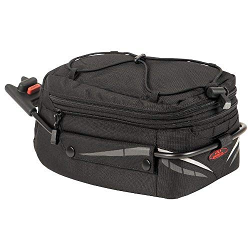 Norco 0231AS Unisex Fahrradtasche Ontario Sattelstütztasche Fahrradtasche, Schwarz, 31 x 15 x 16 cm, 6 Liter von Norco