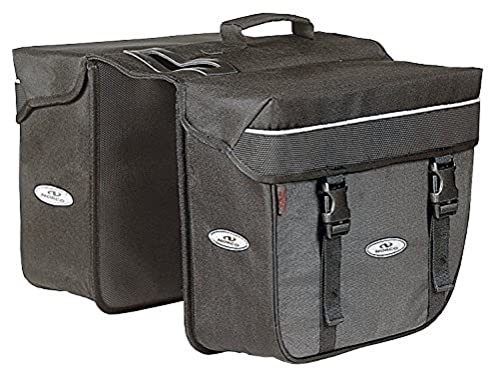 Norco Unisex – Erwachsene Fahrradtasche Orlando Twin, Schwarz, 35 x 30 x 12 cm, 10 Liter von Norco