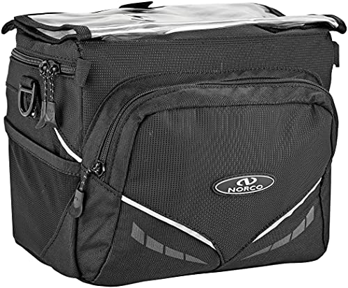 Norco Unisex – Erwachsene Active Series Canmore Lenkertasche, Schwarz, 26 x 19 x 19 cm von Norco