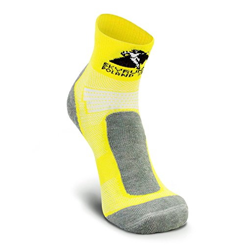 Nordhorn Laufsocken Herren und Damen Sportsocken Atmungsaktiv für Laufen, Joggen, Fitness (Gelb, 35-37) von Nordhorn