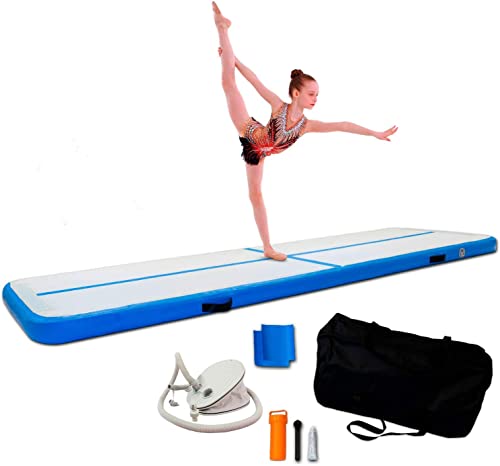 Nordic ProStore Airtrack Matte 3m - mit Luftpumpe, Turnmatte Aufblasbar, Am Besten für Gymnastik, Yoga - Einfach zu Transportieren - Air Track Gymnastikmatte von Nordic ProStore