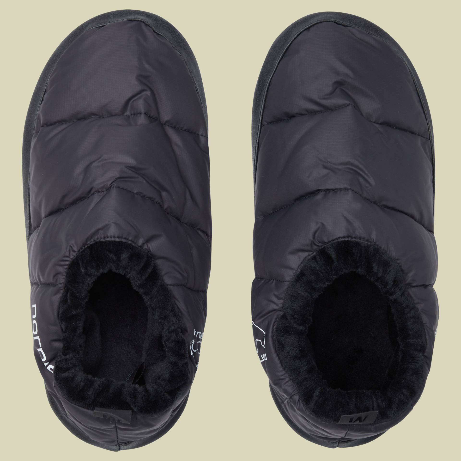 MOS Down Slippers Größe XL Farbe black von Nordisk