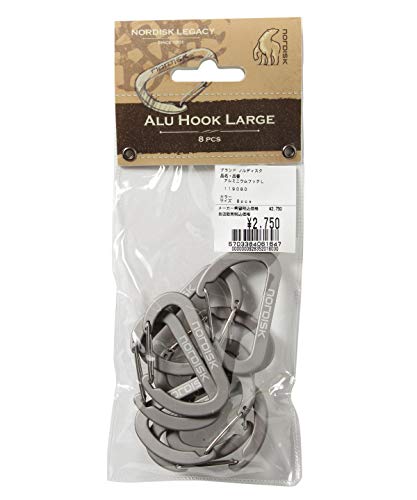 Nordisk Alu Hook L 8-Pack Grau - Leichter funktionaler Aluminium Karabiner, Größe L - Farbe Aluminium Nordisk Alu Hook L 8-Pack Grau - Leichter funktionaler Aluminium Karabiner, Größe L - Farbe Aluminium von Nordisk