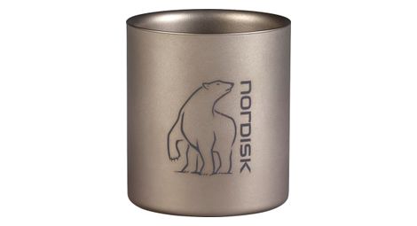 becher nordisk titanium double wall 220ml ohne henkel grau von Nordisk