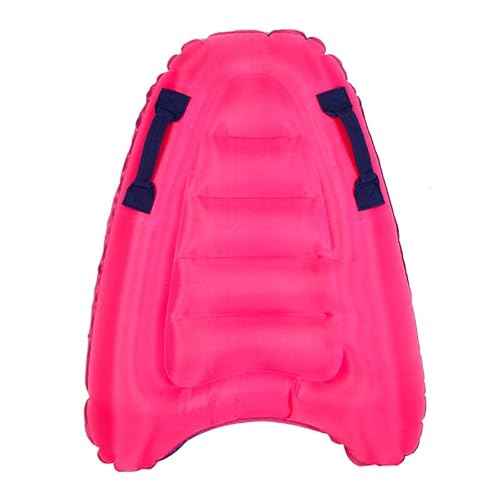 Norhogo Aufblasbares Körperbrett, tragbares, aufblasbares Schwimmerfloss, Surfboards weiche Bodyboards zum Schwimmen, Lernen Hilfsmatte, Pool Float Aquaplane für Strand Schwimmbad (rosa) von Norhogo