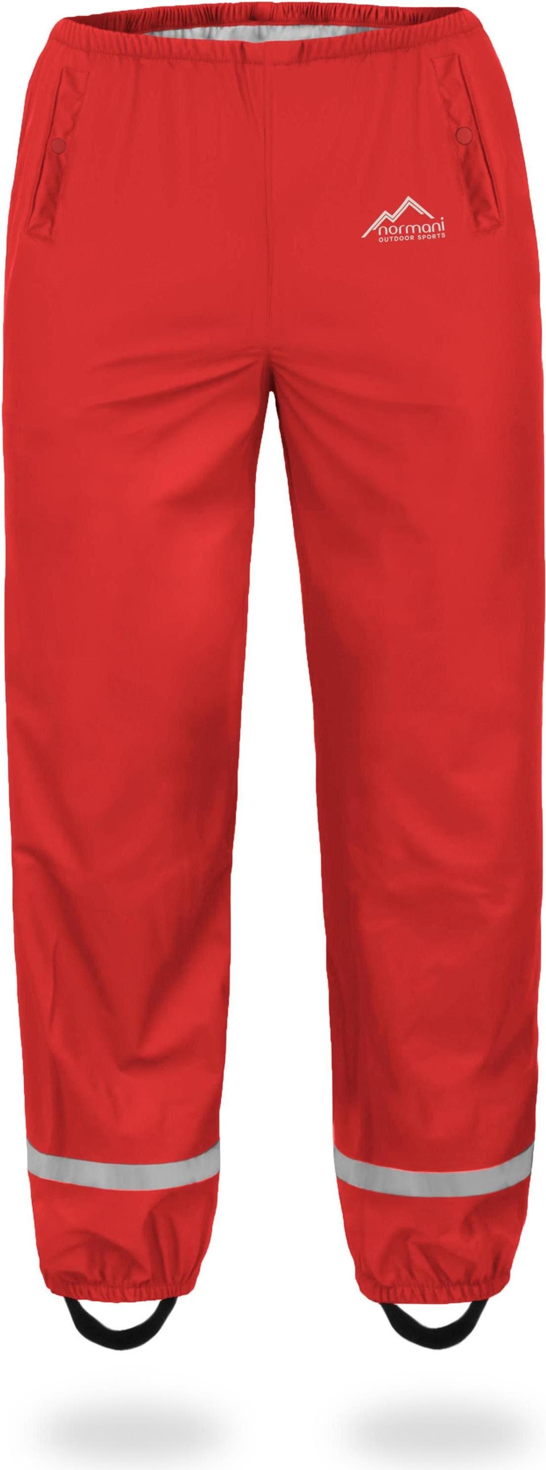 Normani, Damen, Outdoorhose, Kinder Regenhose York - 1141 (122), Rot, 122 von Normani