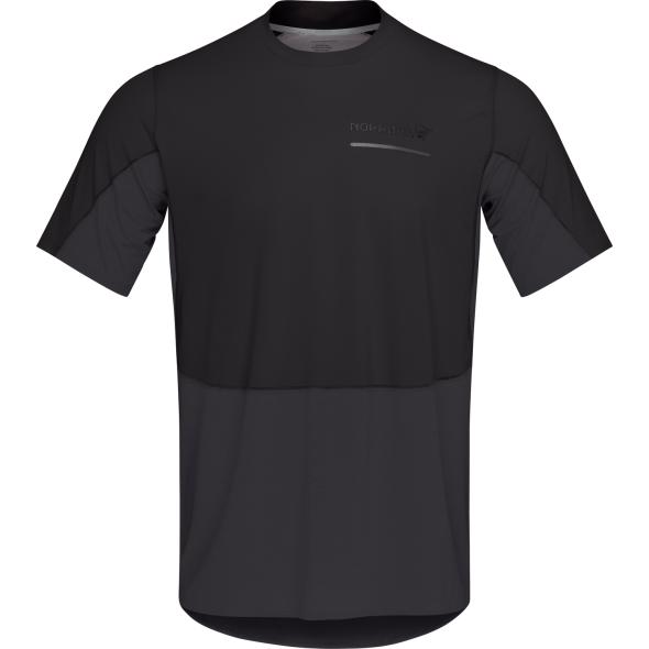 Norröna Senja Equaliser Lightweight T-Shirt M Herren Laufshirt (Schwarz S ) Laufbekleidung von Norröna