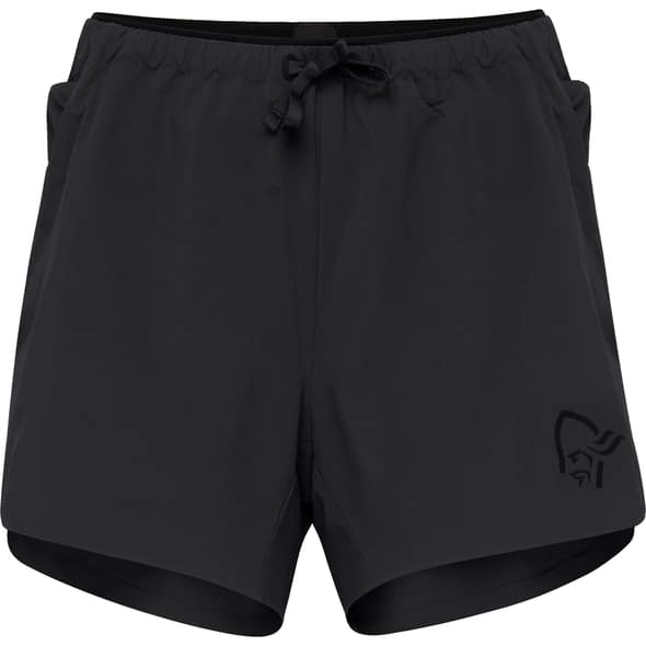 Norröna Senja Flex 1 4 Shorts W Damen (Schwarz XS) Laufshorts von Norröna