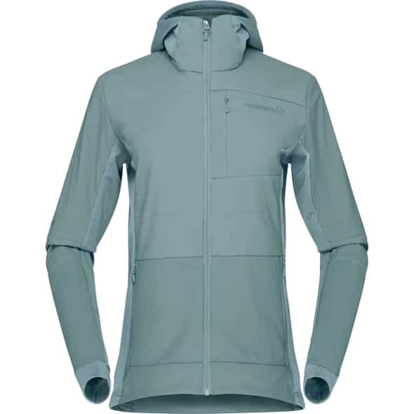 Norröna falketind Alpha90 insulated Zip Hood W's Damen (Blau L ) Freeridebekleidung von Norröna