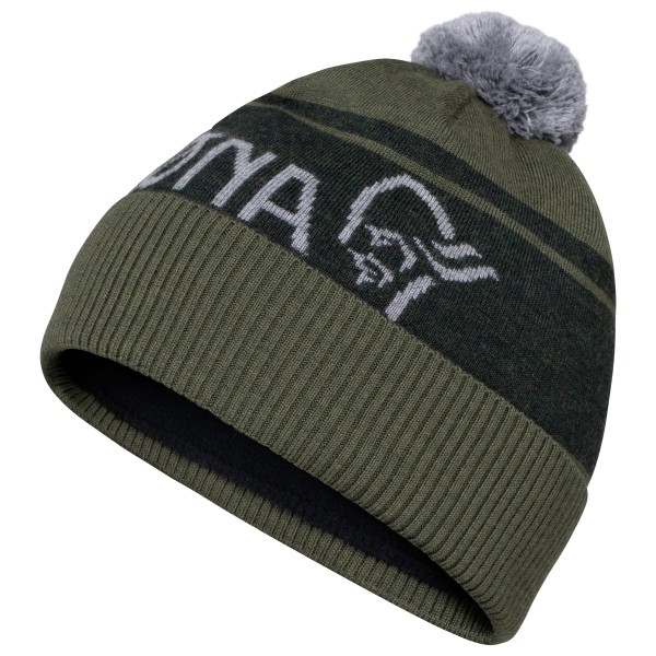 Norrøna - /29 Heavy Merinoull Logo Beanie - Mütze Gr One Size oliv von Norrøna