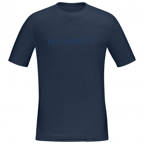 Norrøna - Falketind Equaliser Merino T-Shirt - Merinoshirt Gr M blau von Norrøna