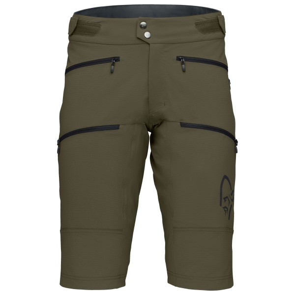 Norrøna - Fjørå Flex1 Heavy Duty Shorts - Radhose Gr M oliv/braun von Norrøna