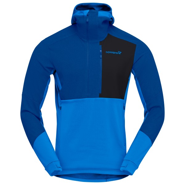 Norrøna - Lofoten Thermal Pro Hood - Fleecepullover Gr S blau von Norrøna