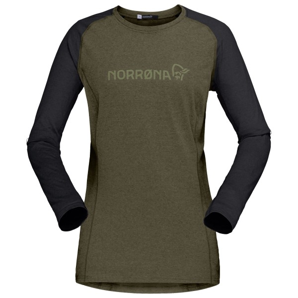 Norrøna - Women's Fjørå Equaliser Lightweight Long Sleeve - Radtrikot Gr S oliv von Norrøna