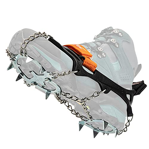 Nortec Spikes ALP 2.0 Made in Italy für Winter Tracking Winter auf EIS und Schnee, Micro Spikes Licht mit Etui (Schwarz, XXL) Nortec Spikes ALP 2.0 Made in Italy für Winter Tracking Winter auf EIS und Schnee, Micro Spikes Licht mit Etui (Schwarz, XXL) von Nortec