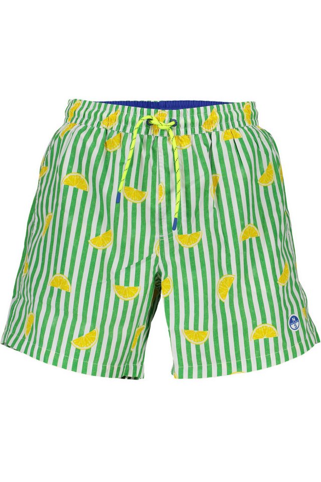 North Sails Badeshorts Herrenbadehose Grün mit Muster aus Bio-Baumwolle und Kordelzug North Sails Badeshorts Herrenbadehose Grün mit Muster aus Bio-Baumwolle und Kordelzug von North Sails