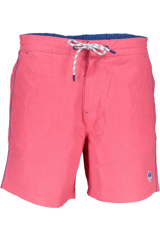 North Sails Badeshorts Stilvolle Herren-Bade-Boxershorts in Rosa aus Bio-Baumwolle von North Sails