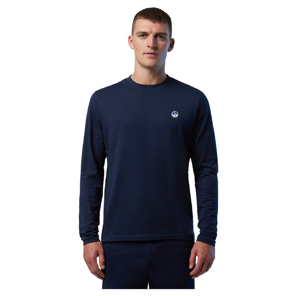 North Sails Basic Bollo Long Sleeve T-shirt Blau M Mann North Sails Basic Bollo Long Sleeve T-shirt Blau M Mann von North Sails