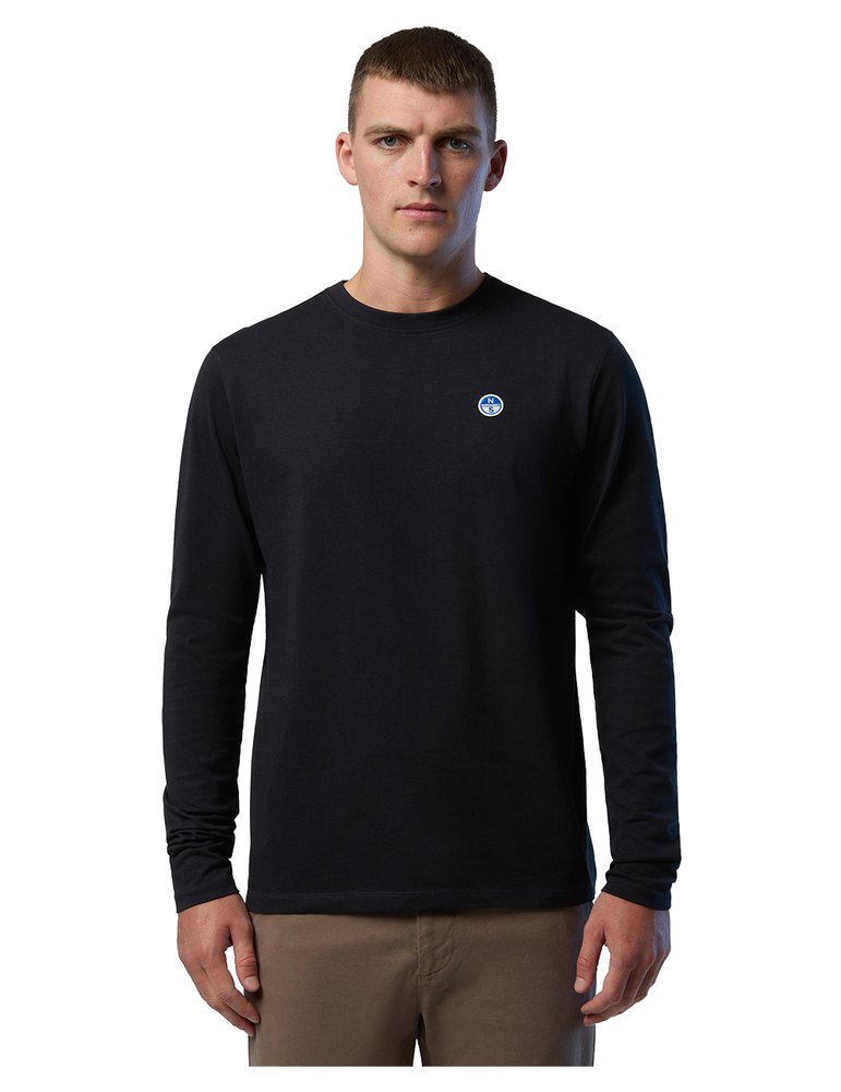 North Sails Basic Bollo Long Sleeve T-shirt Schwarz S Mann von North Sails